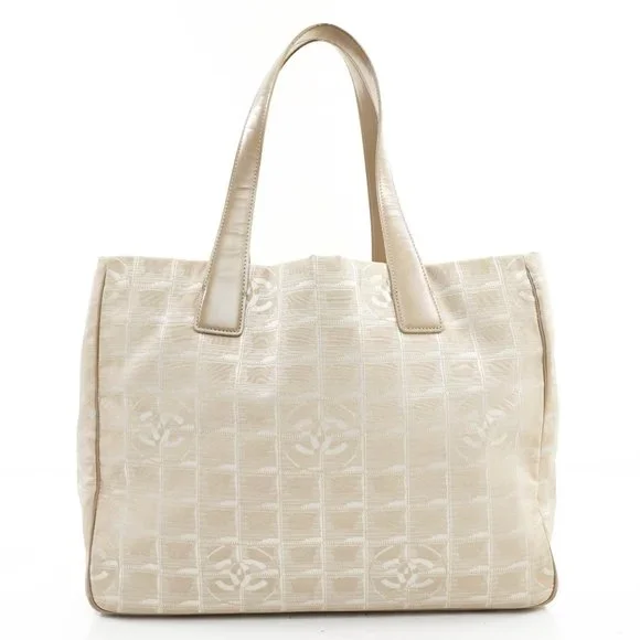 Auth Chanel Travel Line Tote Bag Nylon #26990C12 - Picture 3 of 14